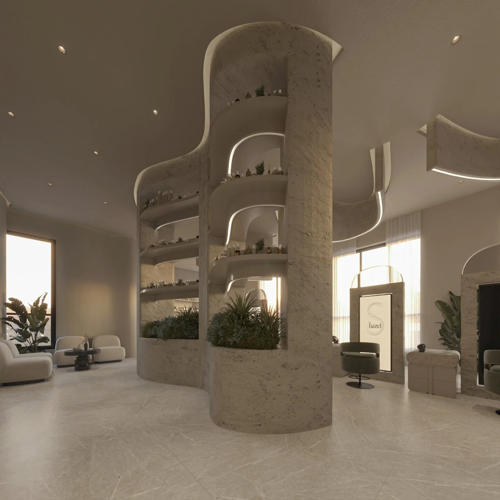 Hazel Spa Salon – Organic Luxury in Kuwait — design view