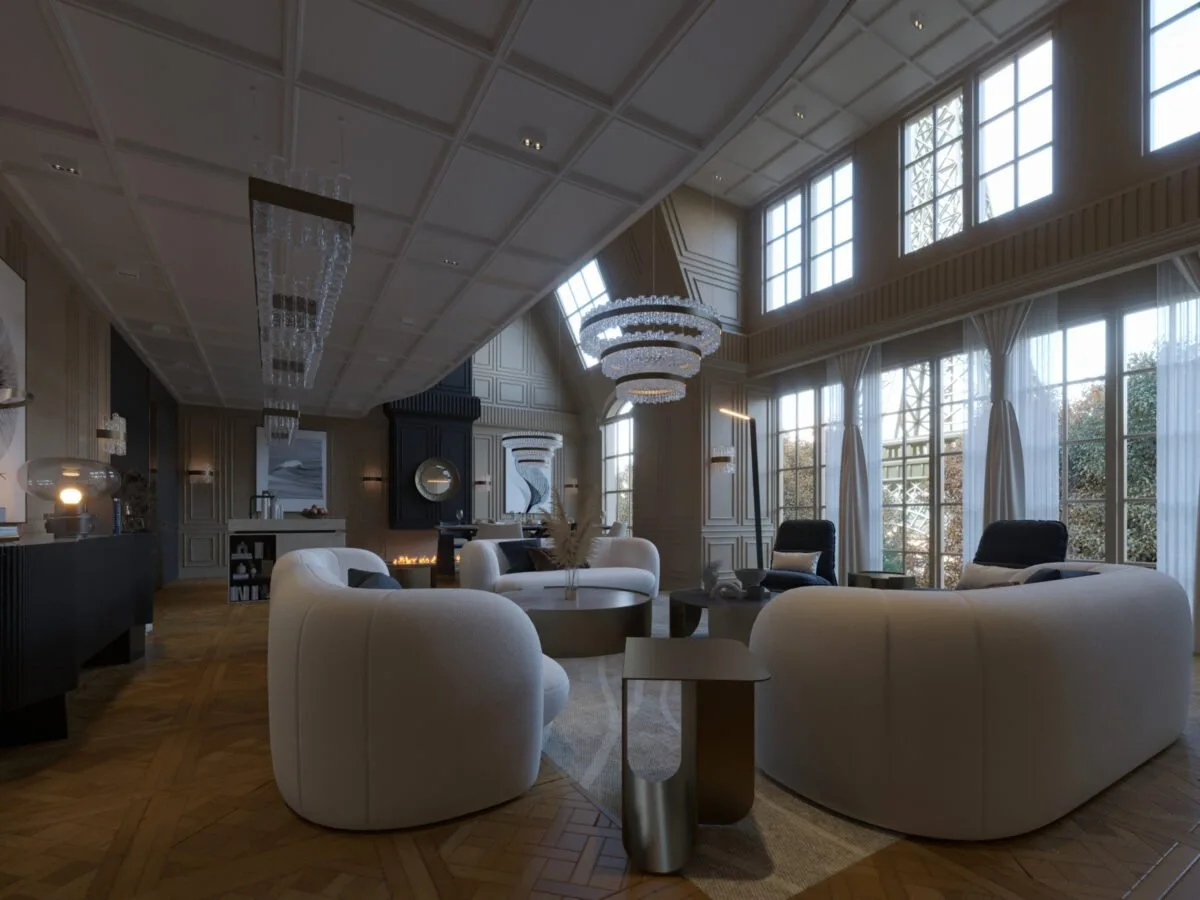 Elegant Apartment in Paris with Eiffel Tower Views — design view
