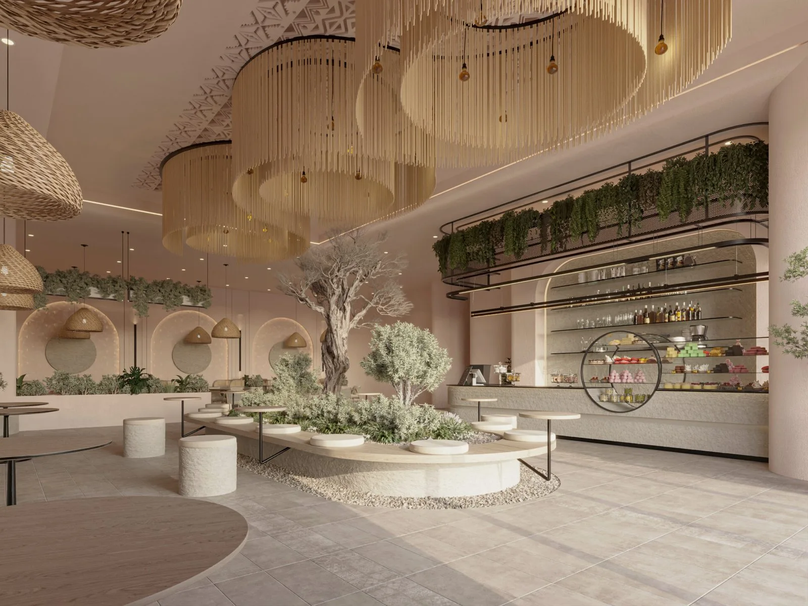 The Comfort Café – A Spatial Journey Through Nature and Culture — design view