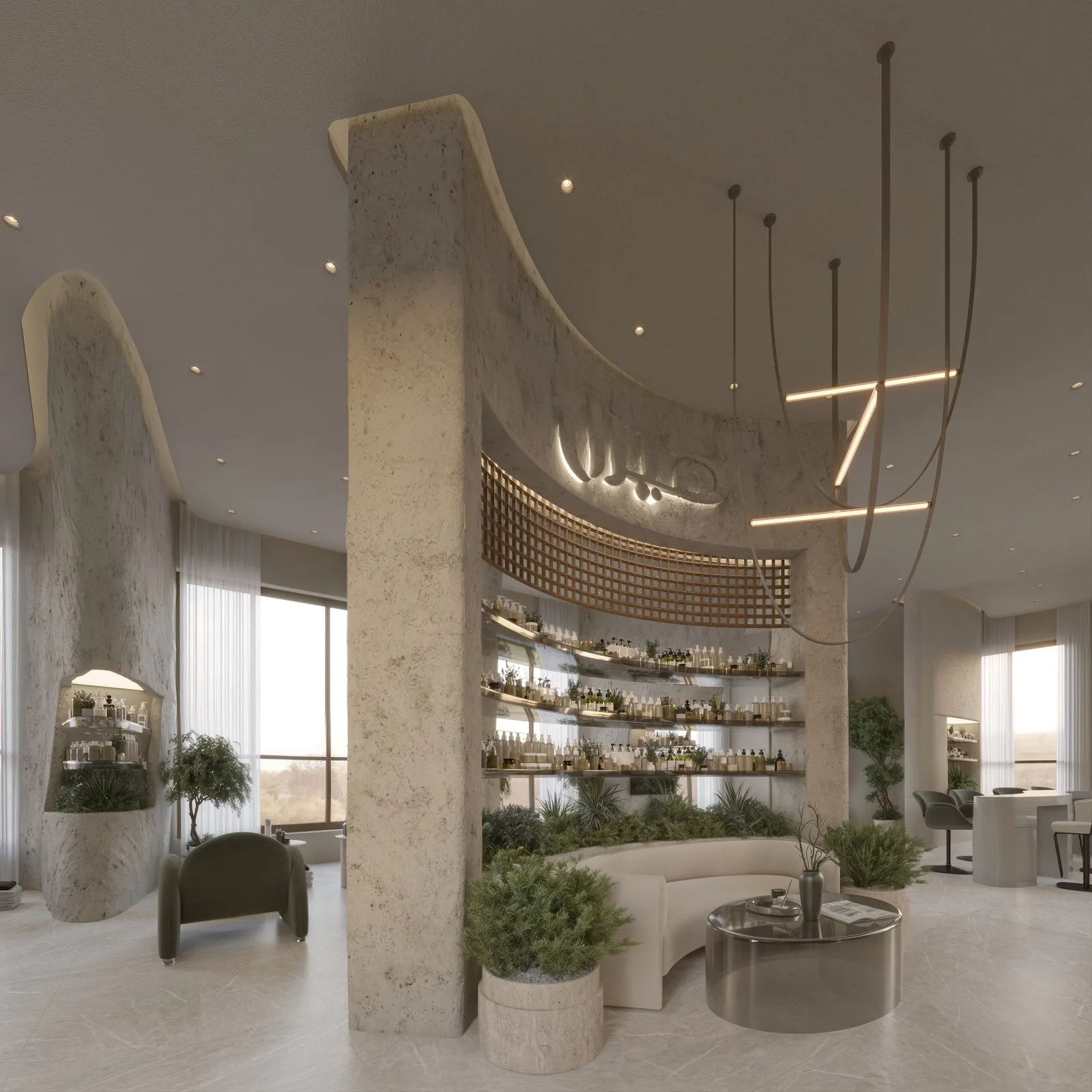 Organic wellness interior