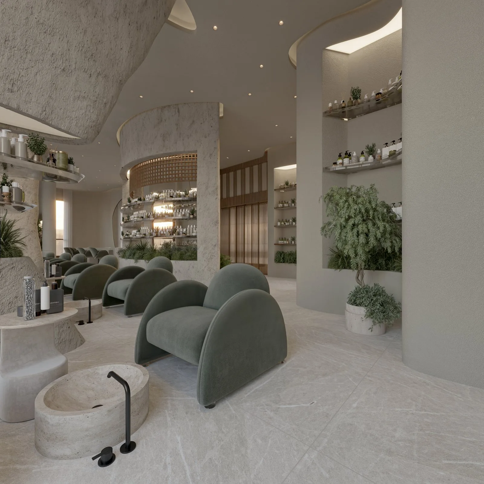 Hazel Spa Salon – Organic Luxury in Kuwait — design view