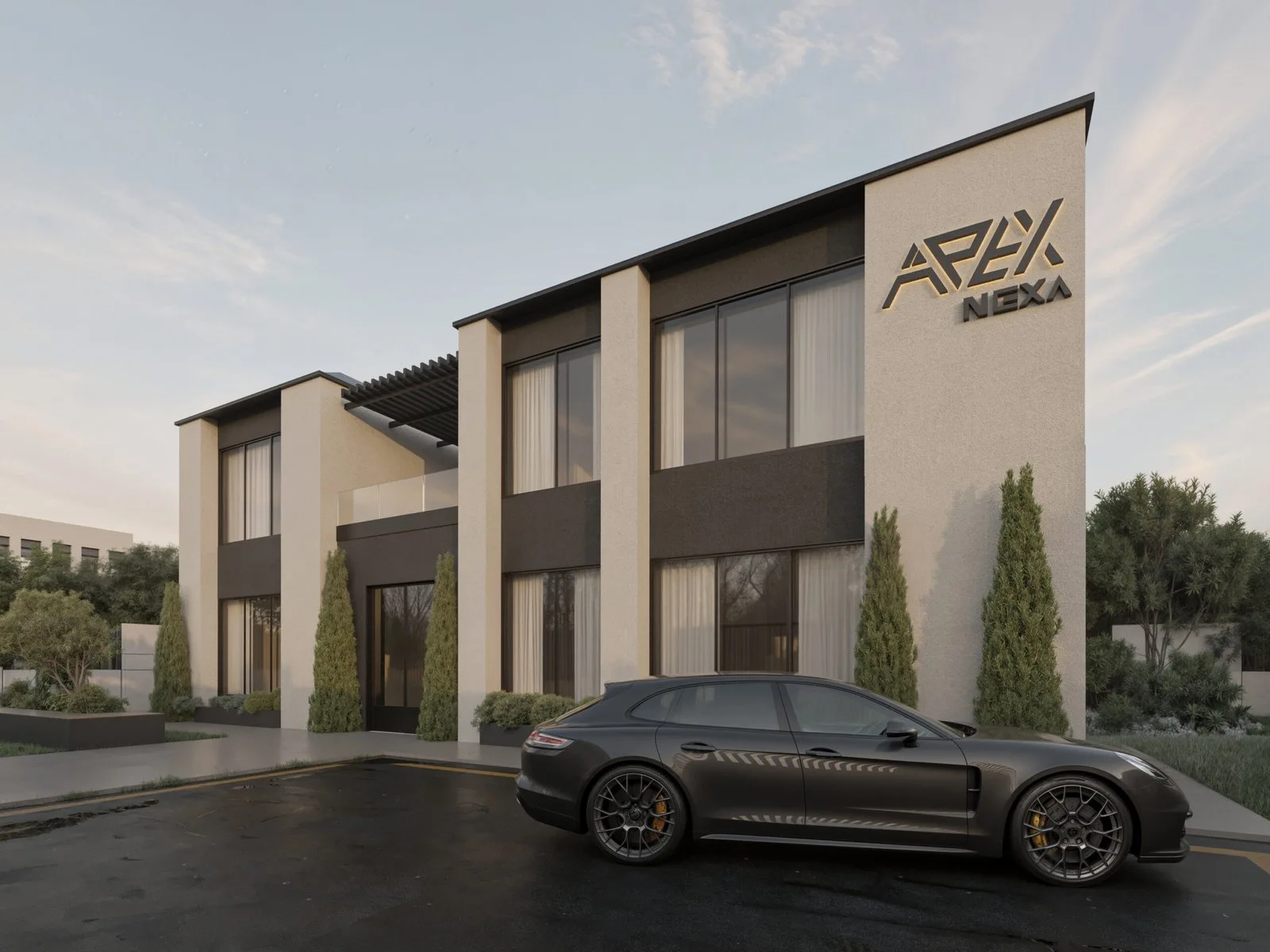 APEX HQ Damascus – Contemporary Prefab Design by Zakaria Eliwi — design view