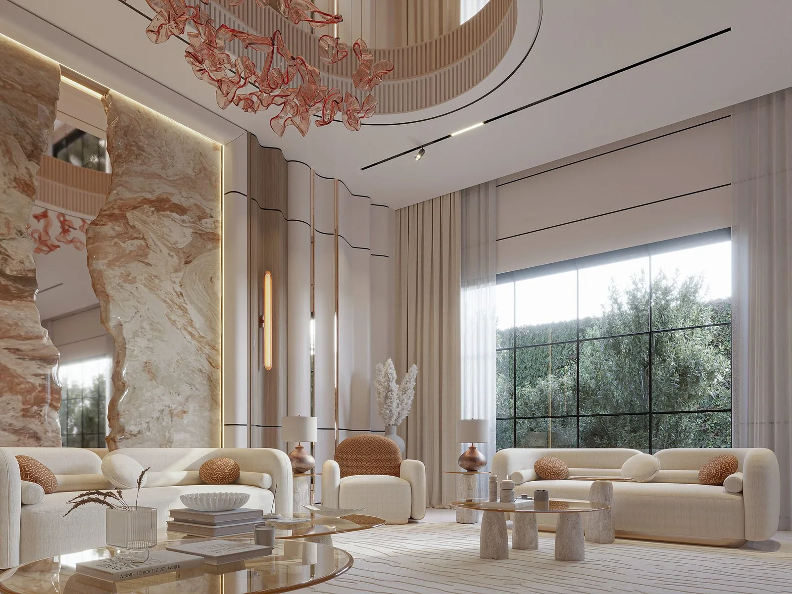 Fluid Elegance: A Contemporary Living & Dining Experience — design view