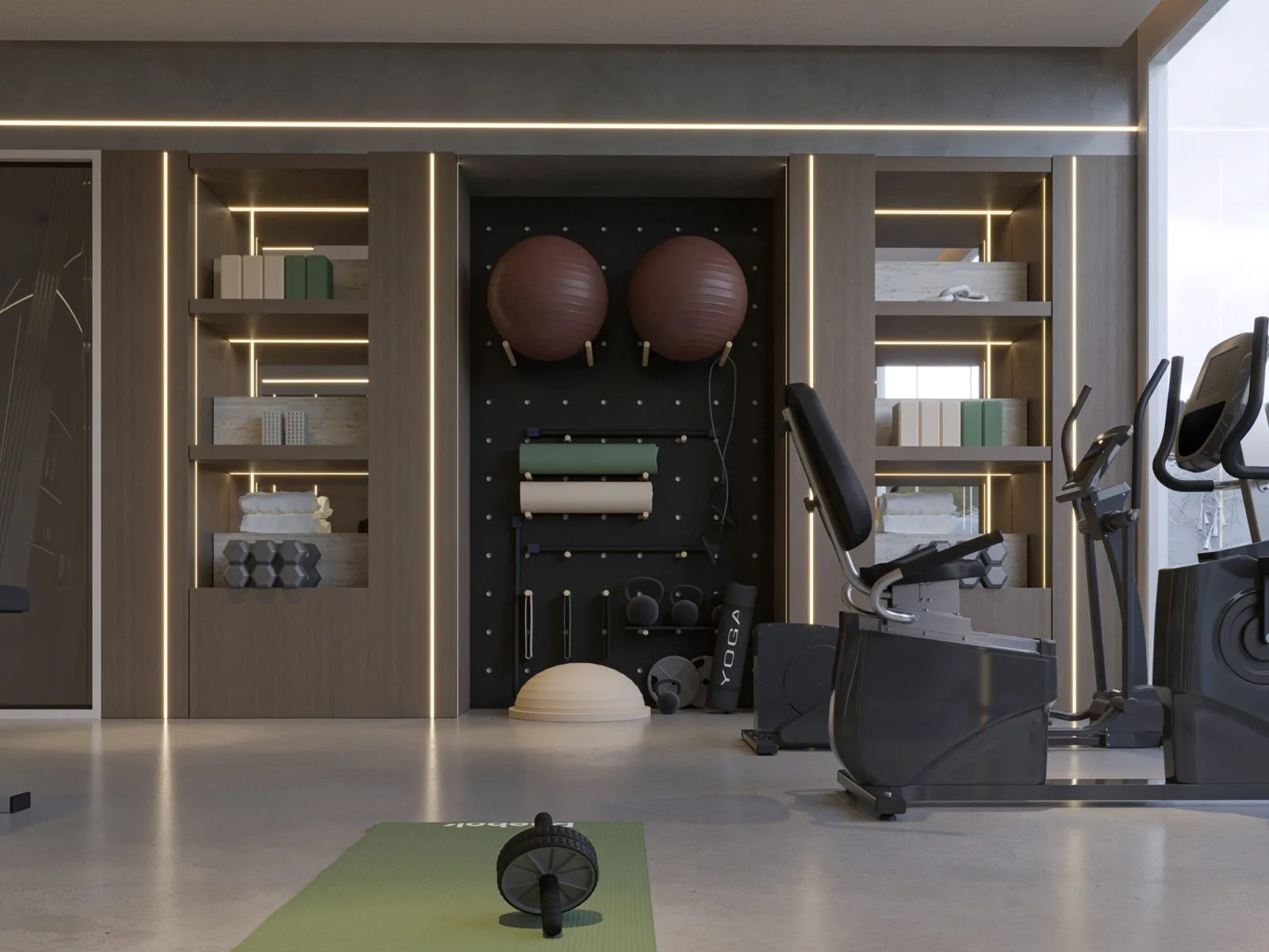 The Modern Training Room: A Private Gym Experience — design view