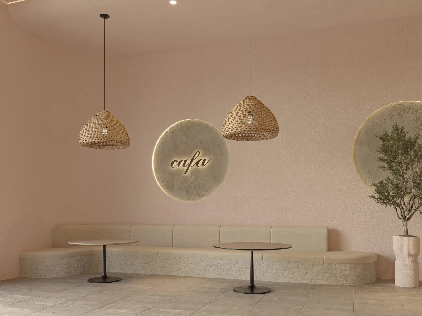 The Comfort Café – A Spatial Journey Through Nature and Culture — design view