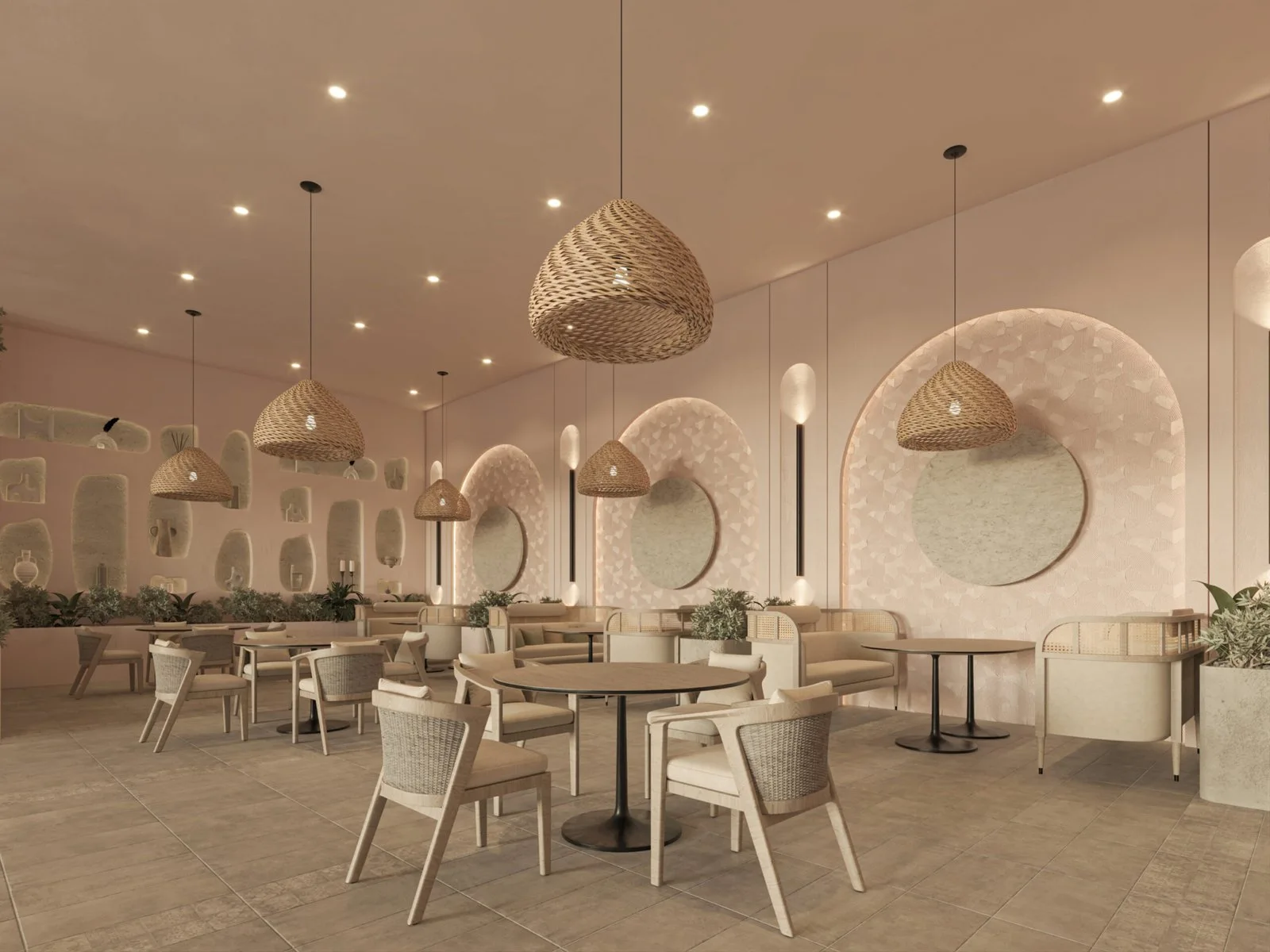 The Comfort Café – A Spatial Journey Through Nature and Culture — design view