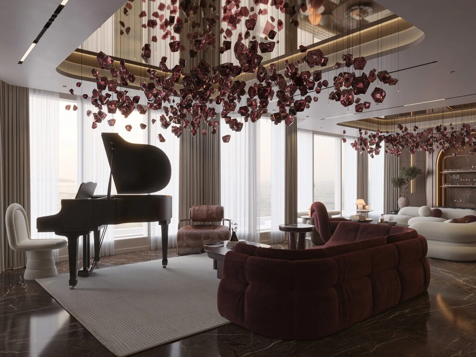 Jasem Residence — Art in Motion — design view