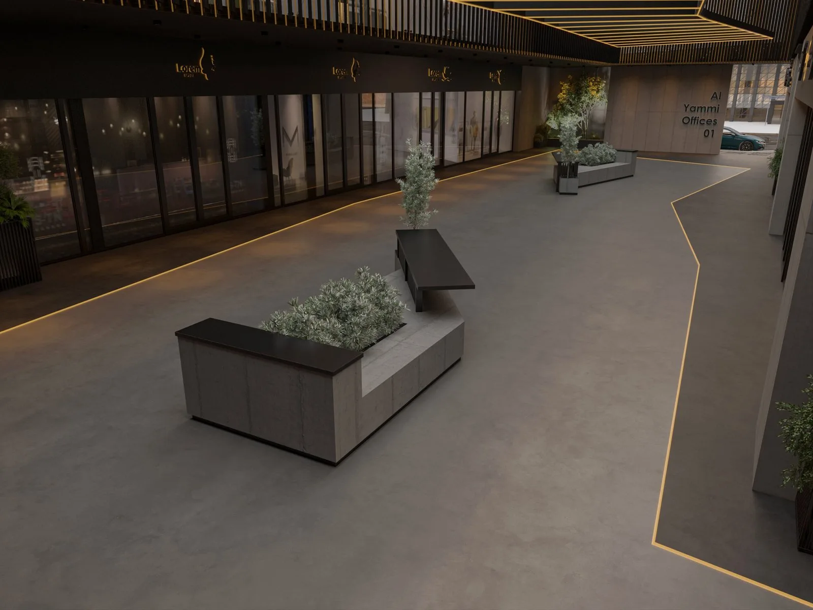 Yammi Offices 01 — A Contemporary Najdi Workscape — design view