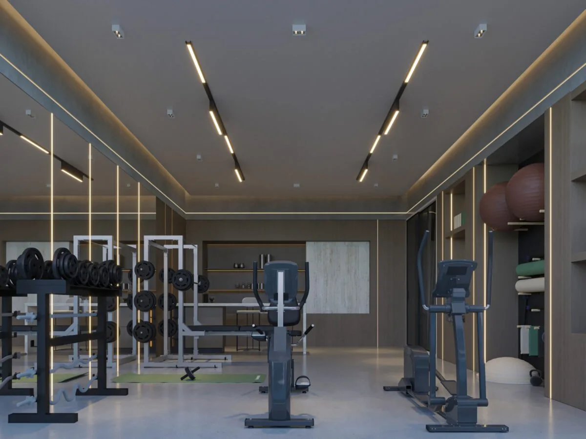 The Modern Training Room: A Private Gym Experience — design view