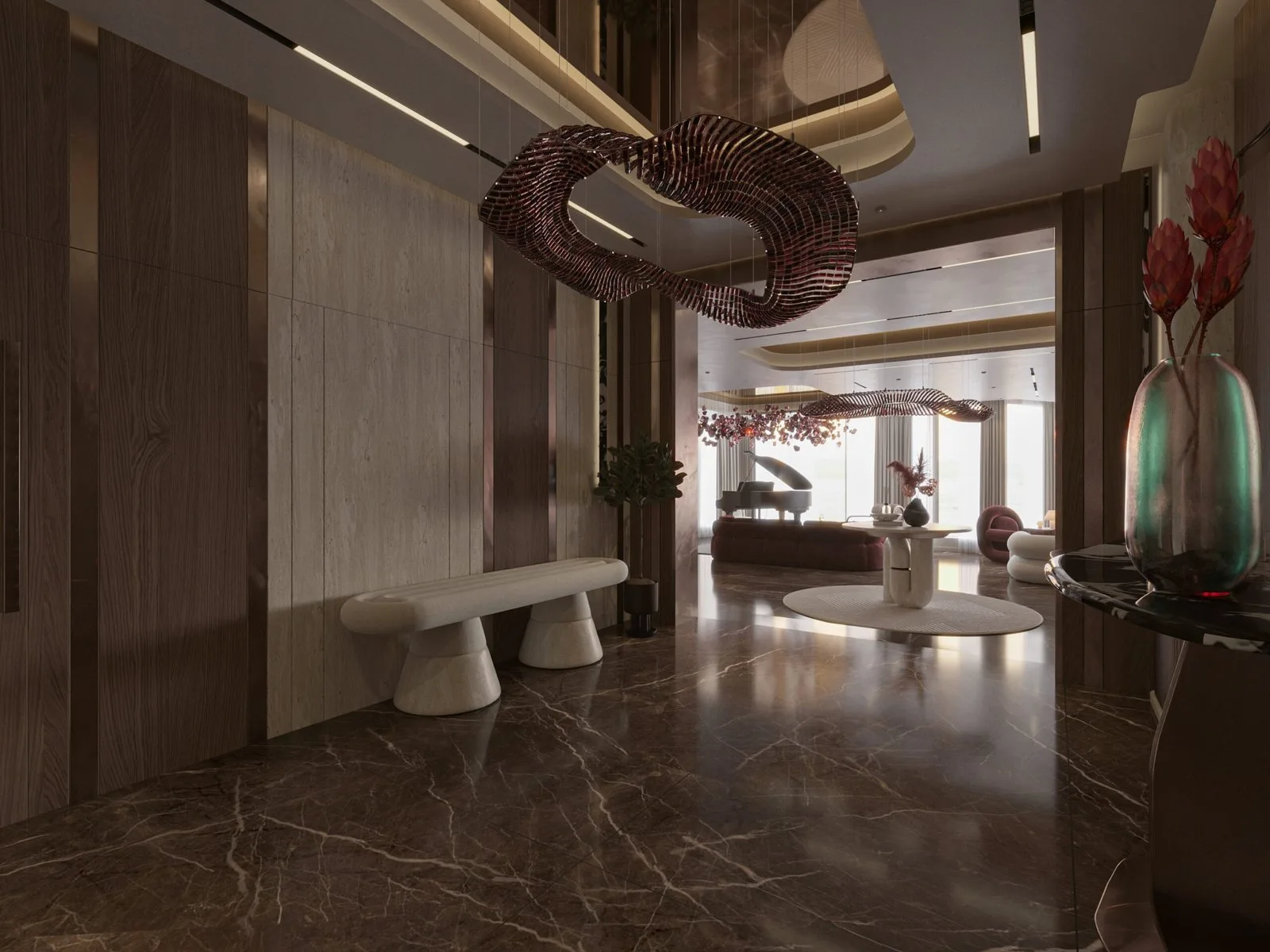 Jasem Residence — Art in Motion — design view