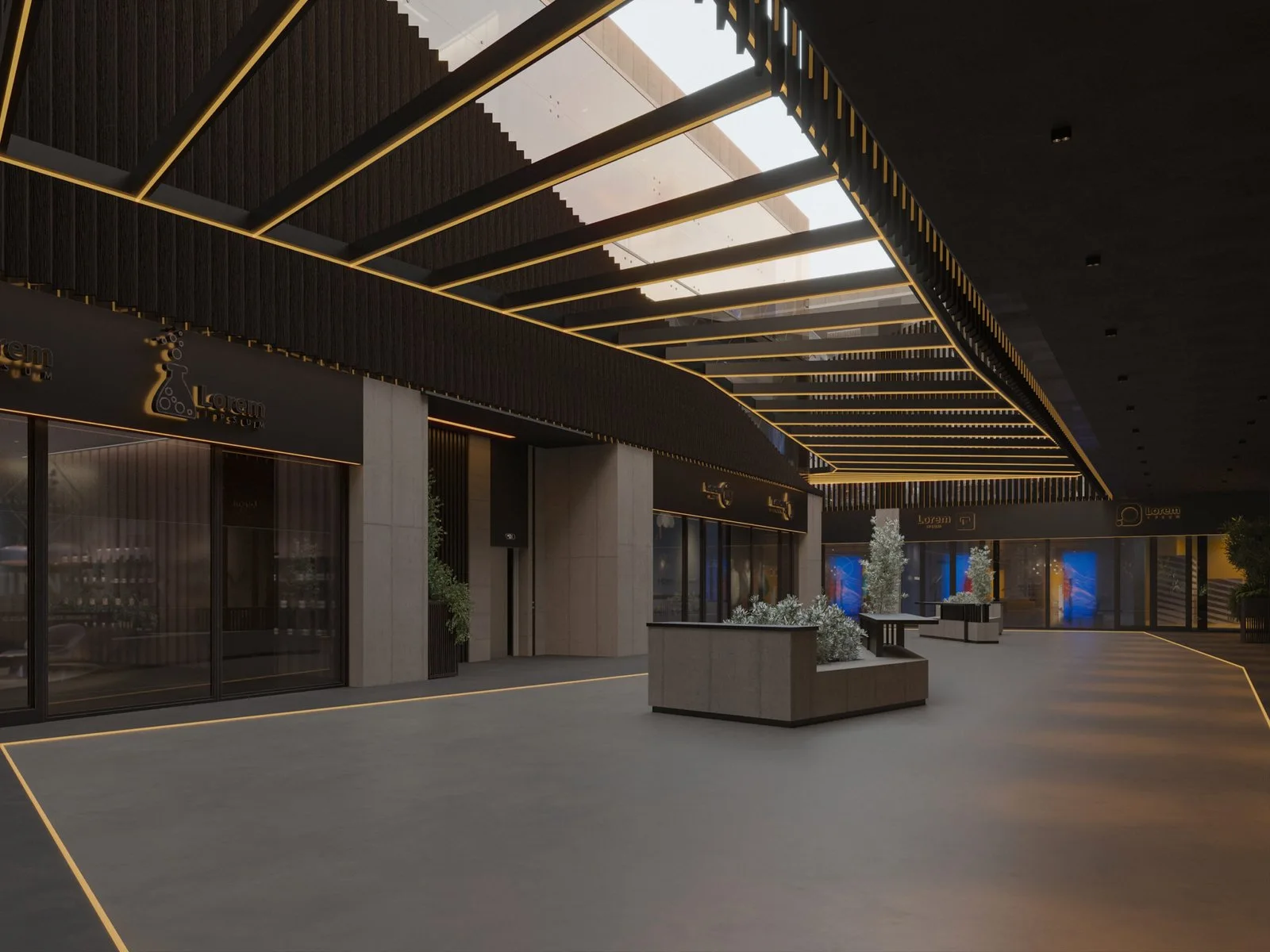 Yammi Offices 01 — A Contemporary Najdi Workscape — design view