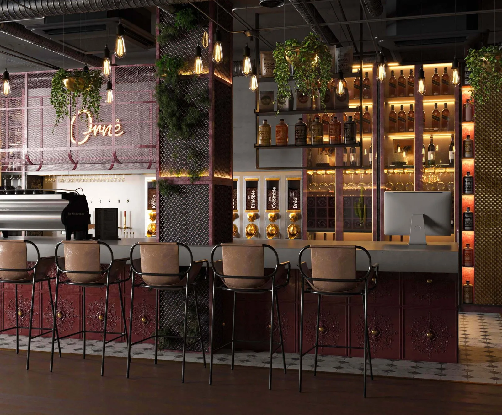 Oene Caffè: A Contemporary Coffee Experience in Riyadh — design view
