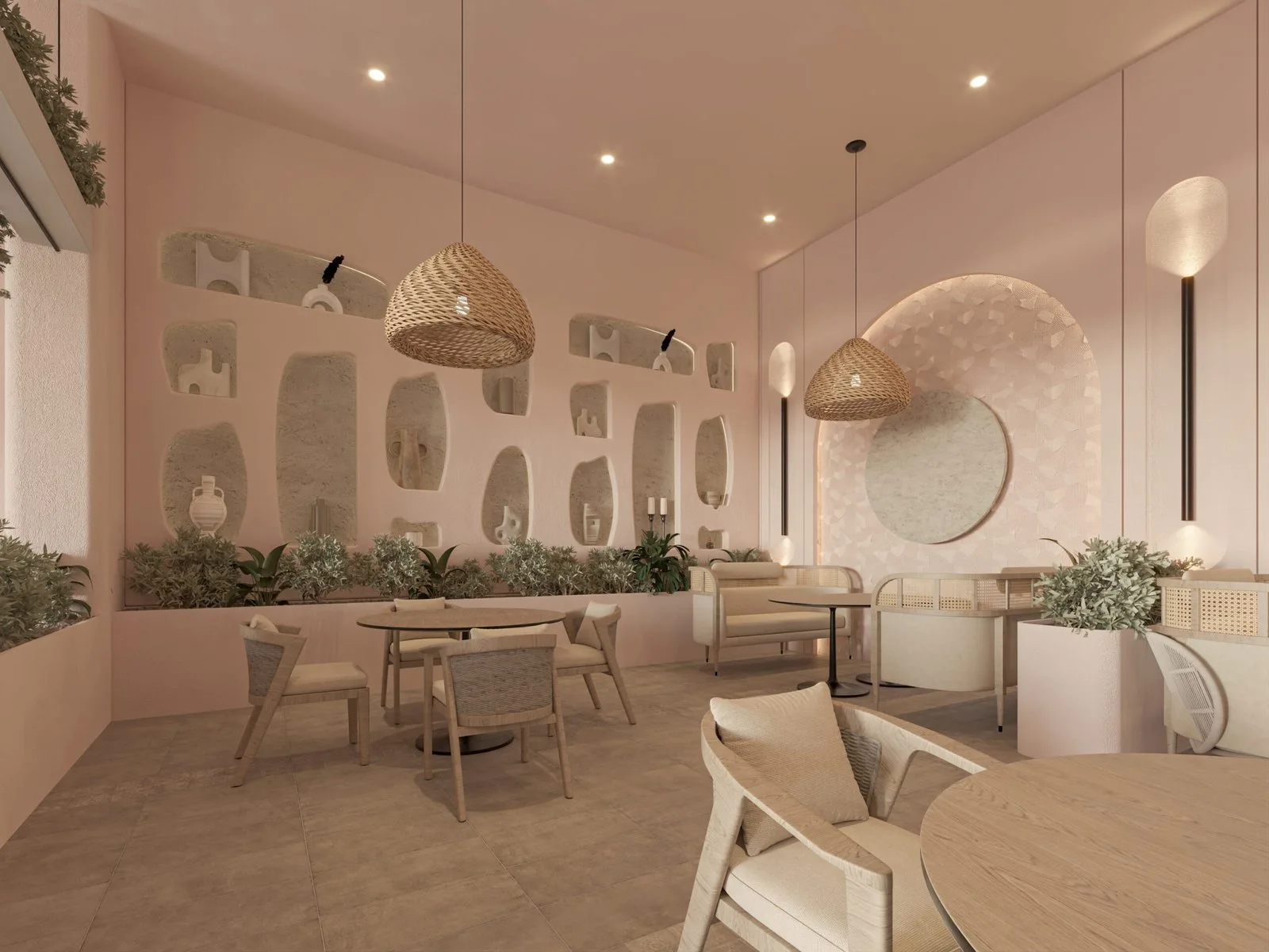 The Comfort Café – A Spatial Journey Through Nature and Culture — design view