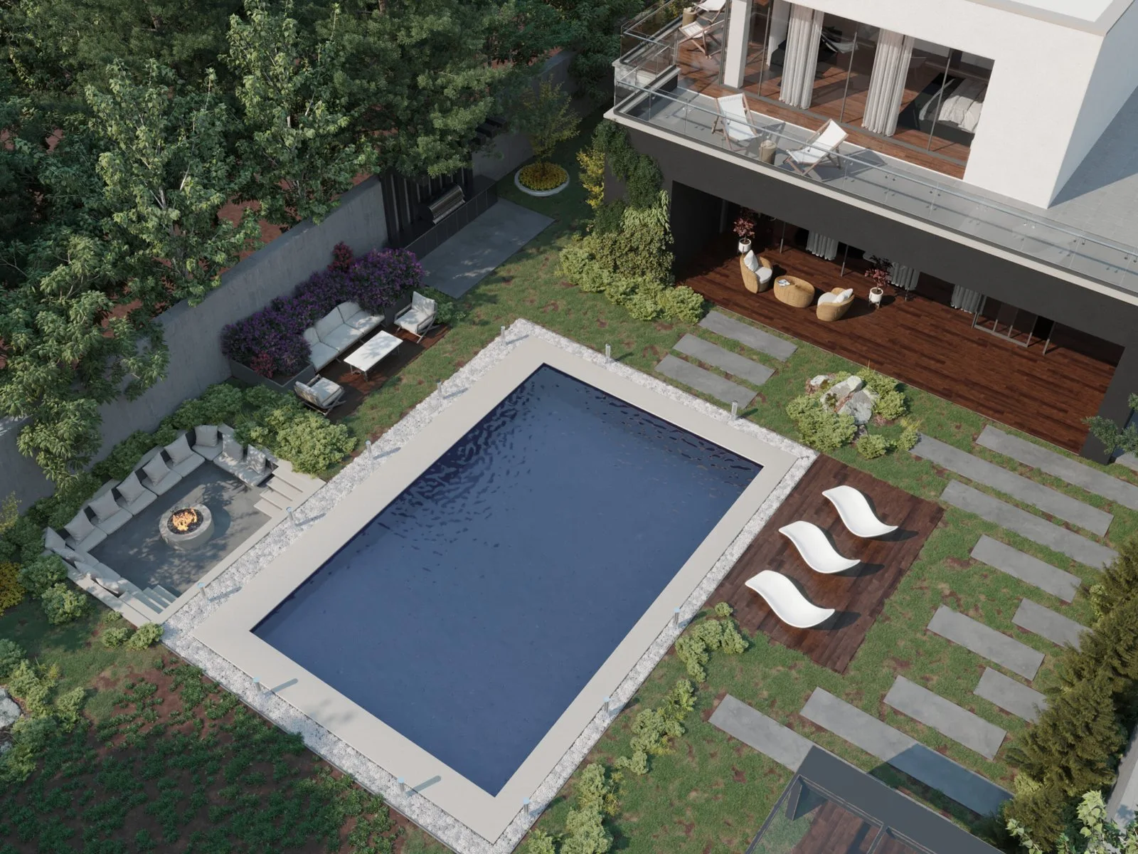 Safa Villa | Modern Living Framed by Nature — design view
