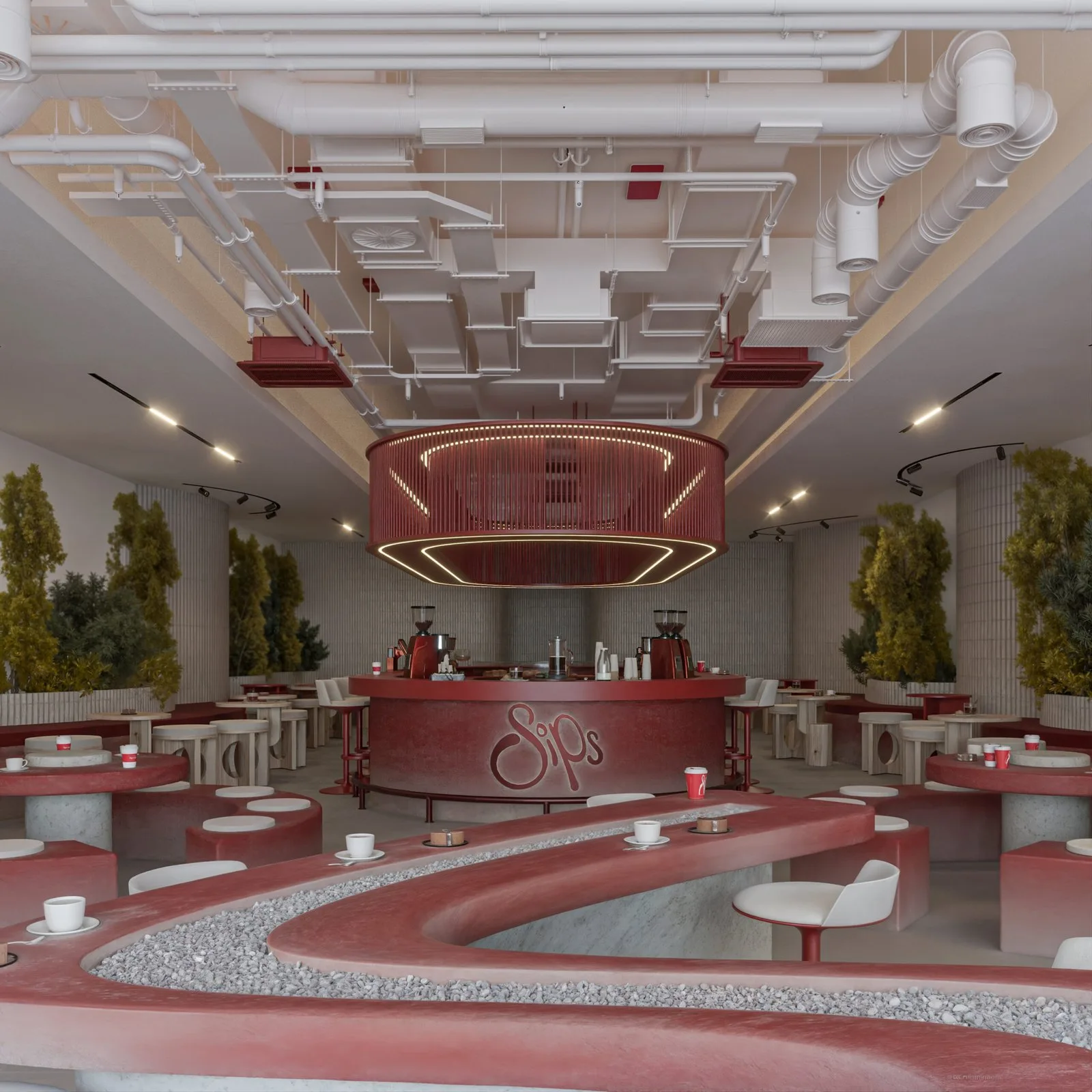SIPS CAFFÉ, Basrah – Redefined Café Architecture — design view