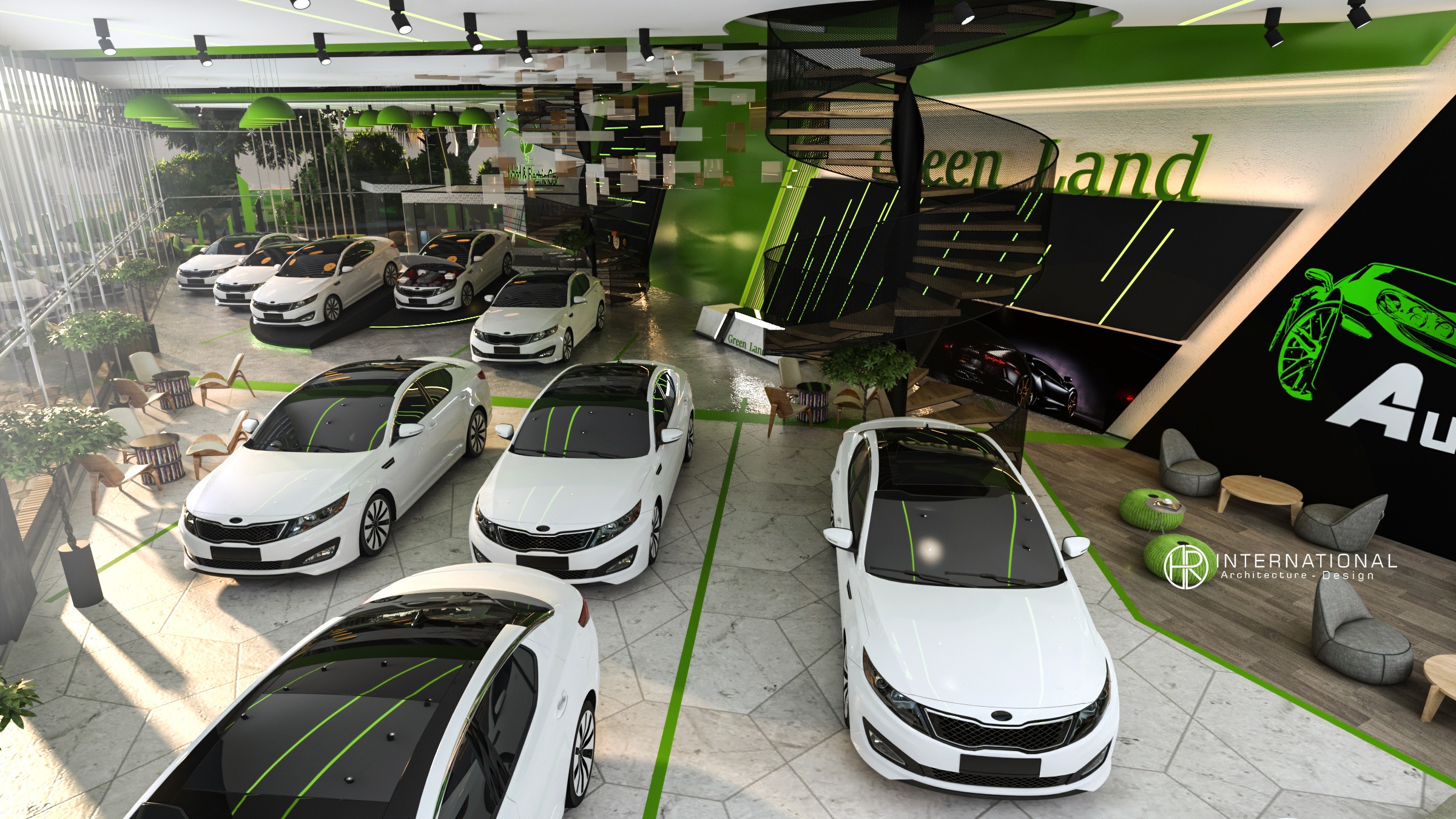 car gallery green hybrid car 