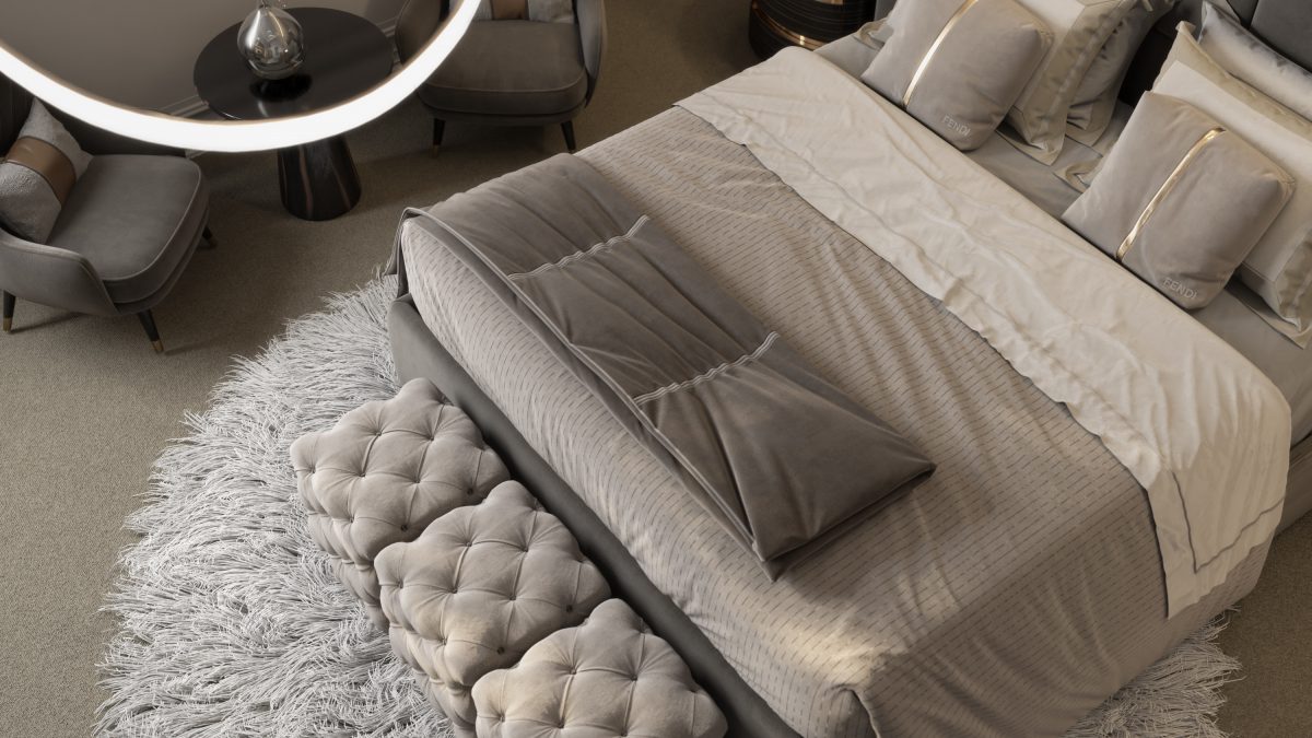 professional shot - bedrooms design - elegant colors