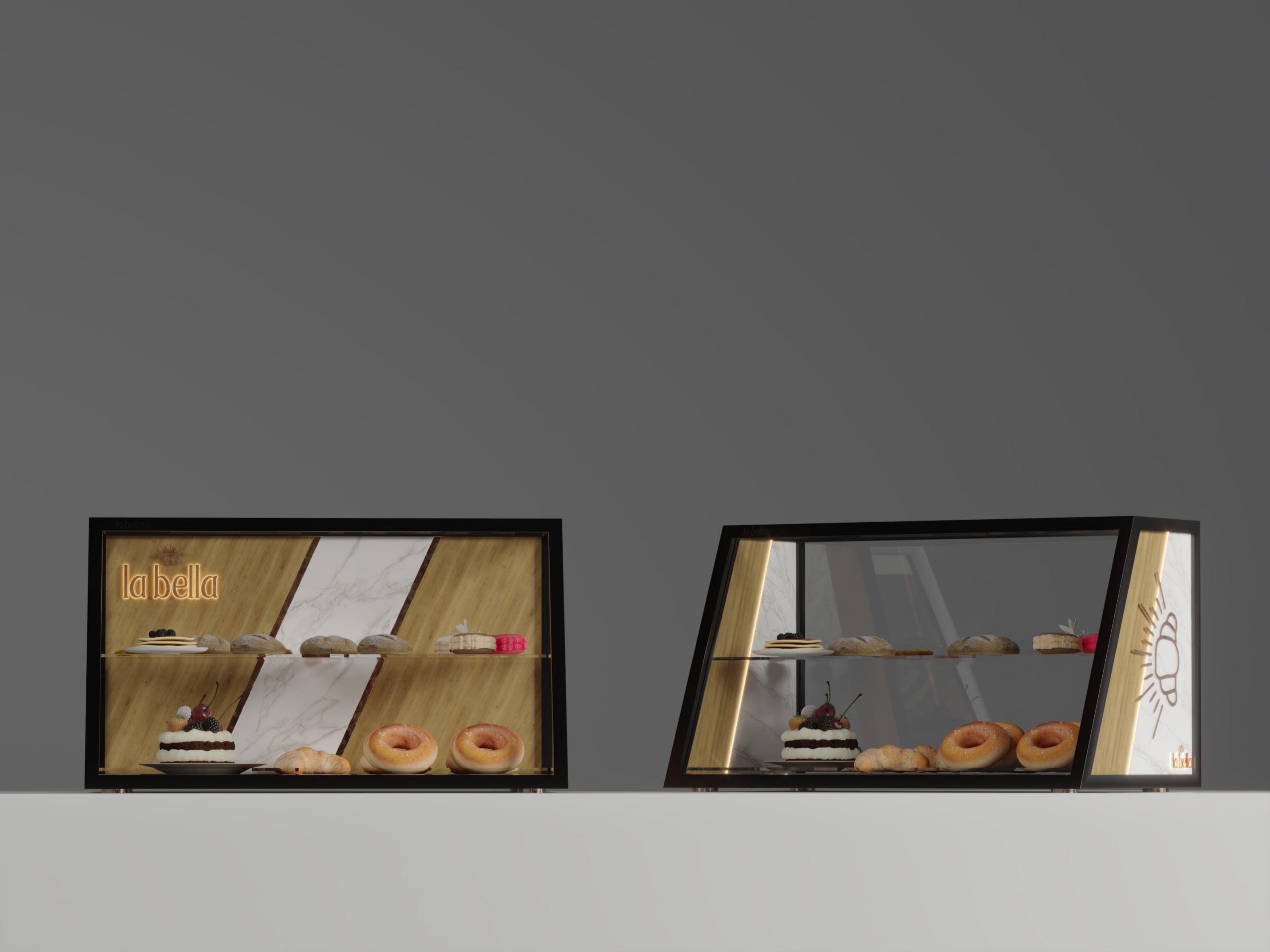 LABELLA BAKERY (CYPRUS) - small stands - options - bread - food - render 