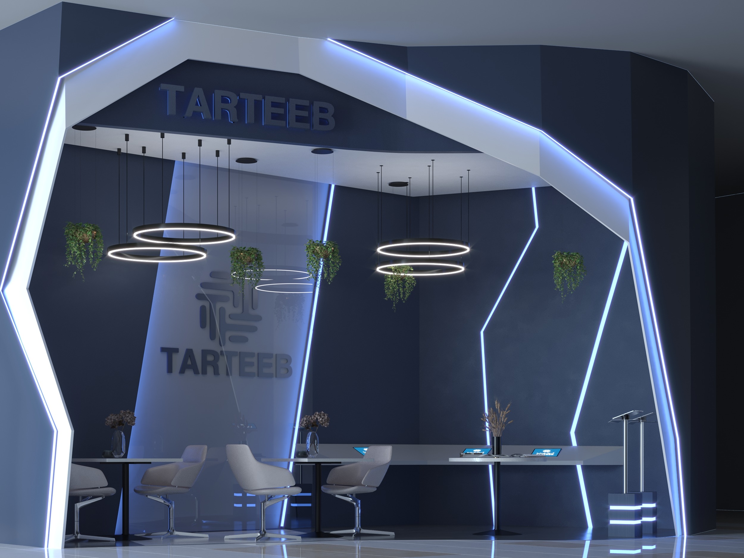TARTEEB COMPANY DESIGN - modern design - style - futuristic vision - broken light 