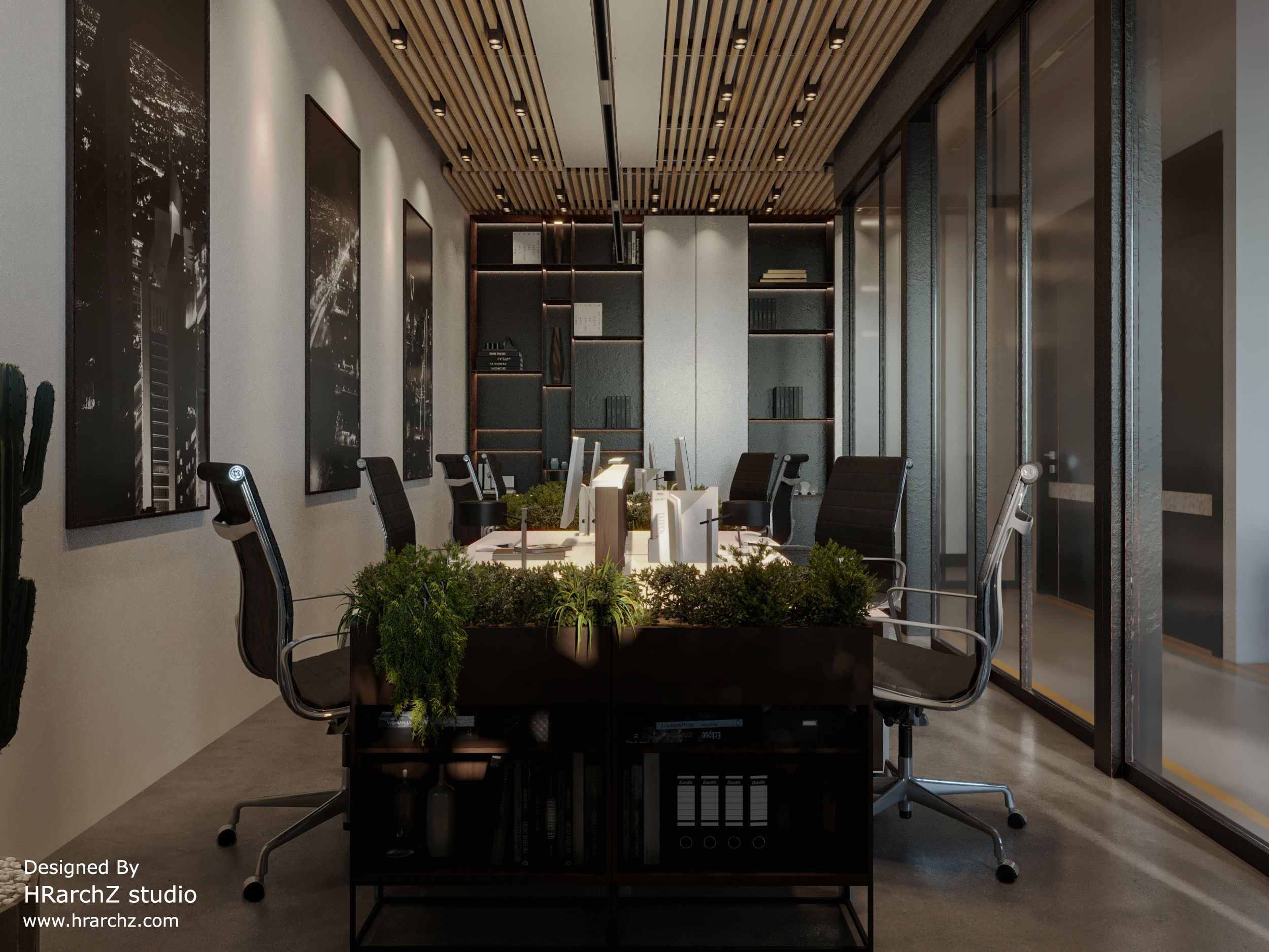 MAHAM COMPANY DESIGN - meeting room - wooden ceiling - modern design 