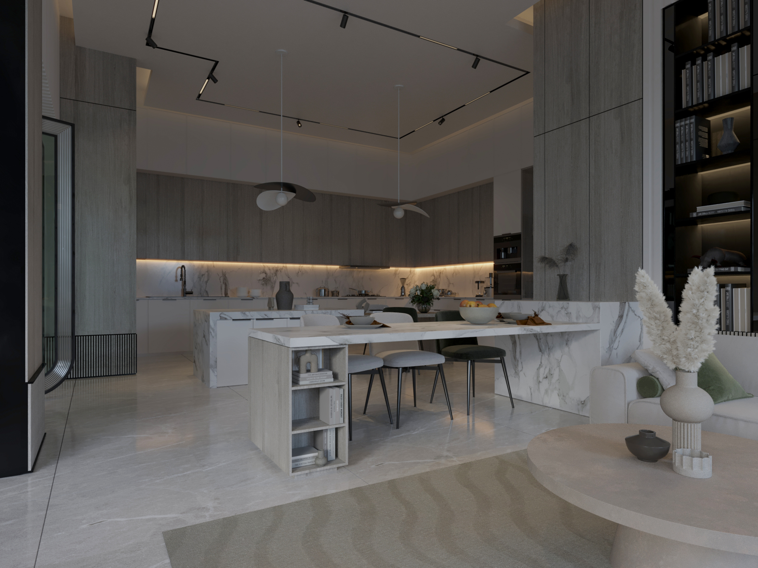 design - kitchen - modern- hidden light 