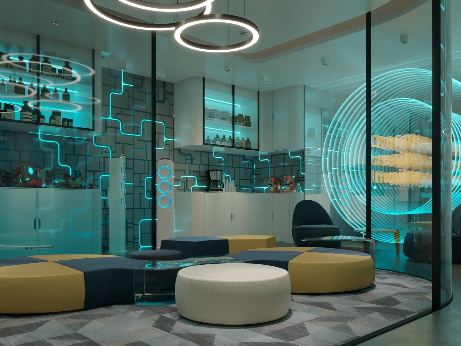 Futuristic Lab Interior Design by HRarchZ | Innovation Workspace