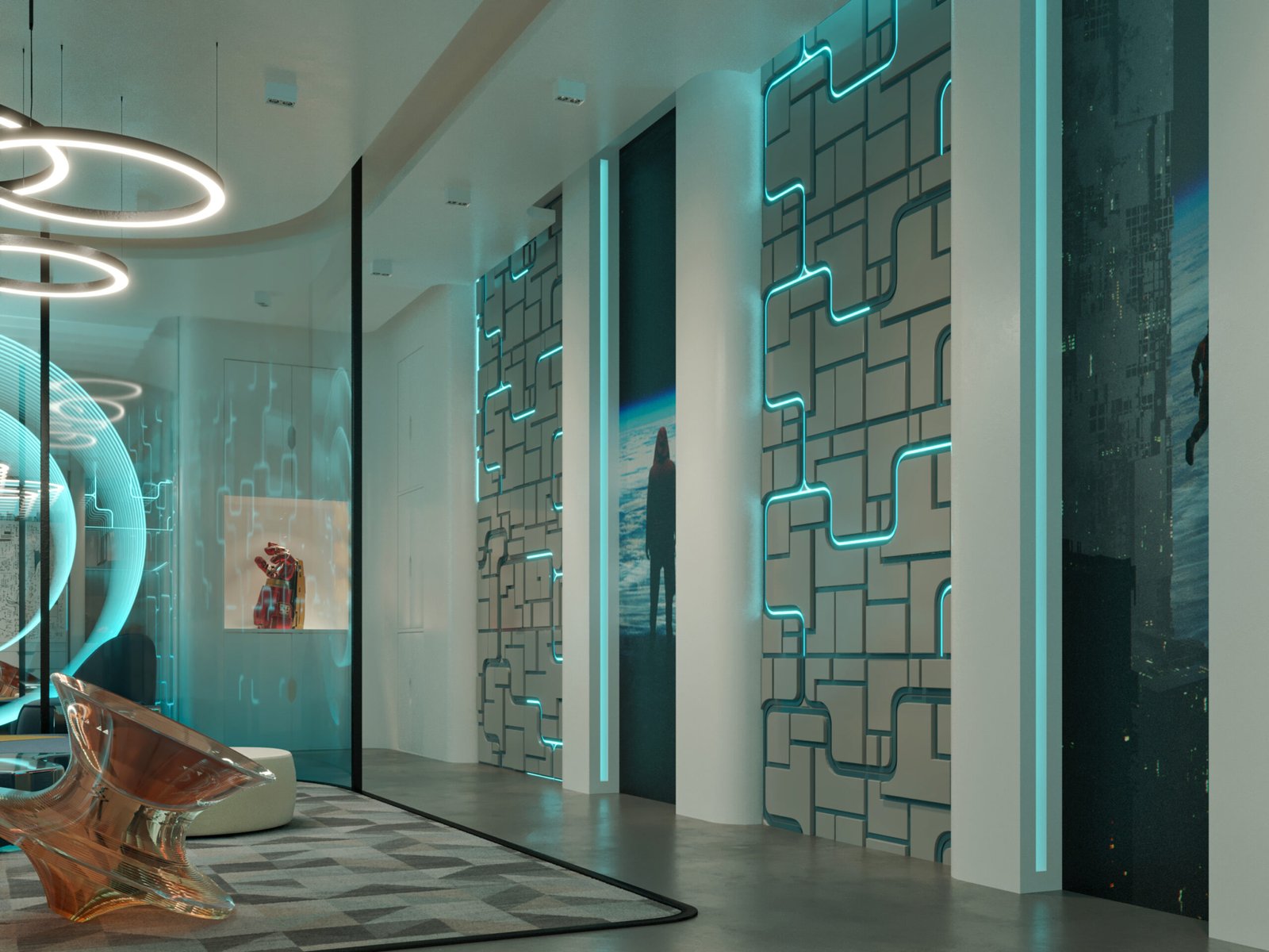 Futuristic Lab Interior Design by HRarchZ | Innovation Workspace