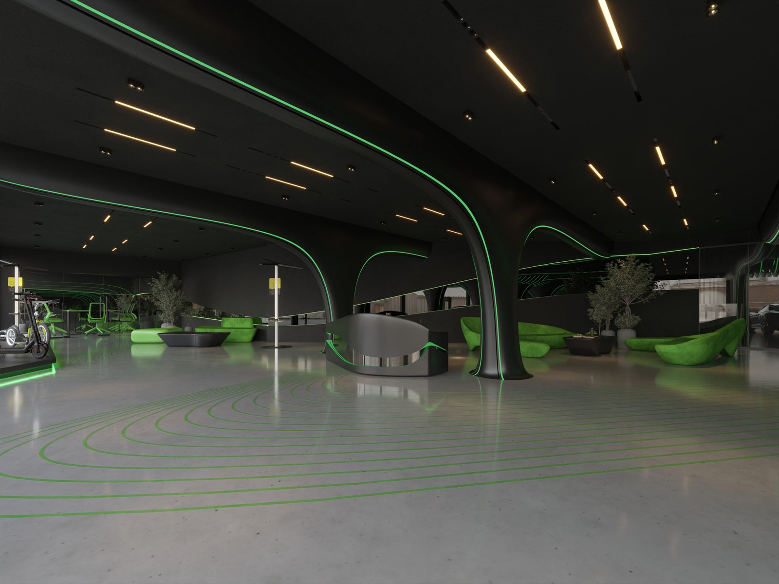 Electric Mobility Gallery in Lagos | Sustainable EV Showroom Design by HRarchZ