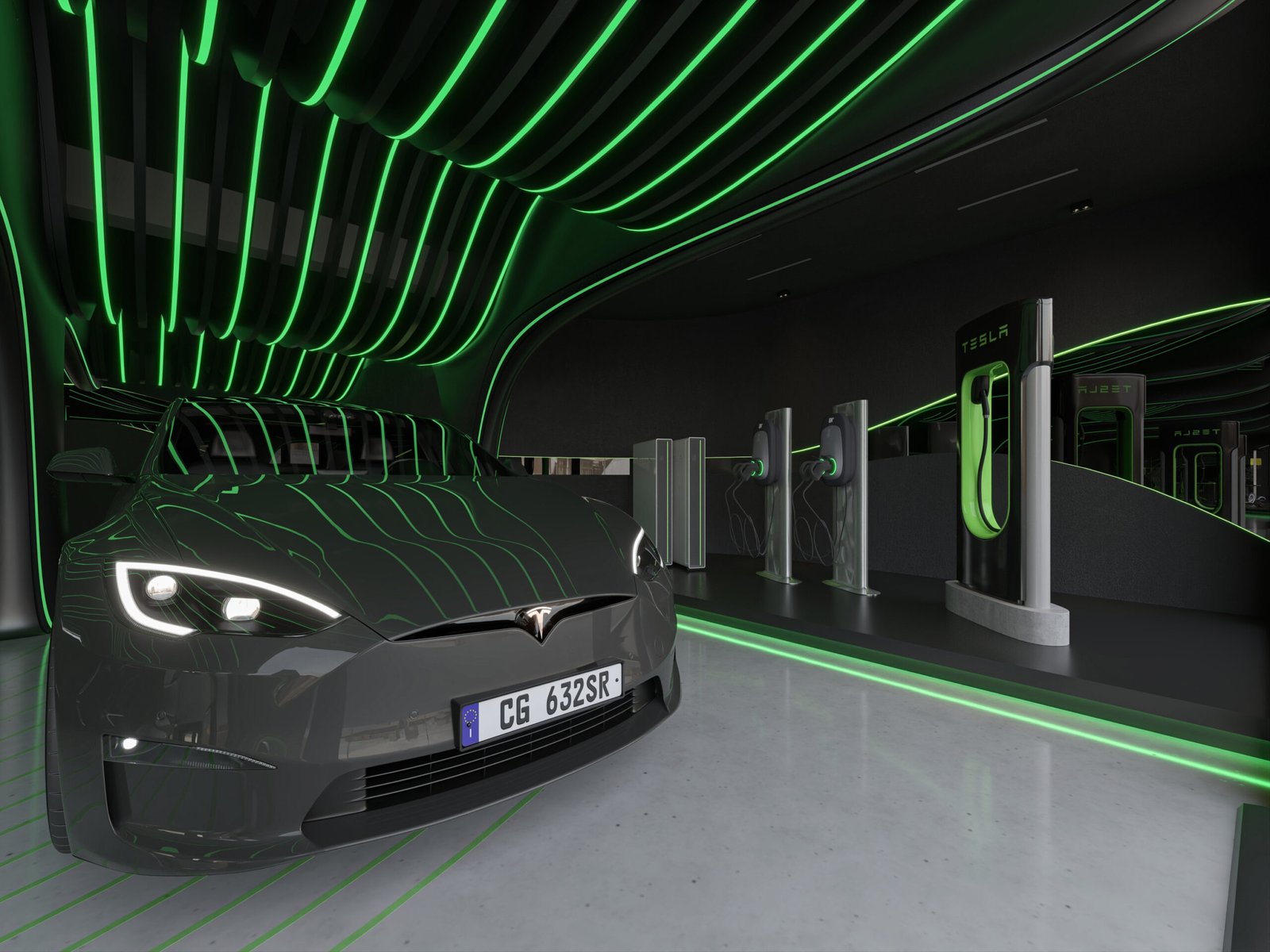 Electric Mobility Gallery in Lagos | Sustainable EV Showroom Design by HRarchZ